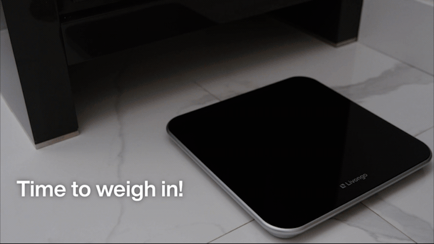 GIF How to Use Your Livongo Scale (WM1000) Livongo